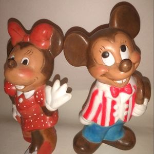 Vintage 1960s Disney Mickey & Minnie Mouse